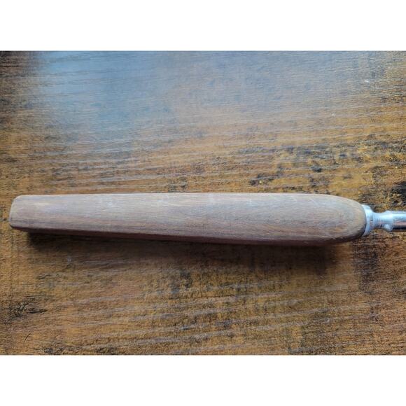 Vintage 2-Prong Stainless Steel Carving/Serving Fork w/Wooden Handle - 11” Long - Picture 2 of 8